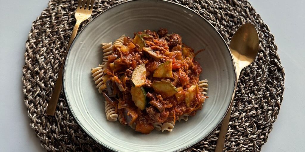 Eiwitrijke pasta bolognese recept